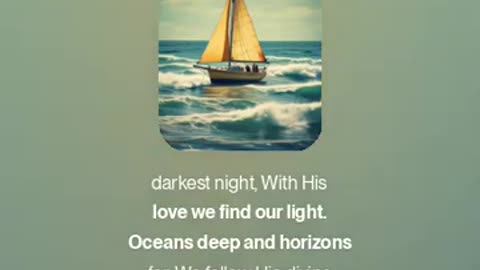 Sailing With God's Love