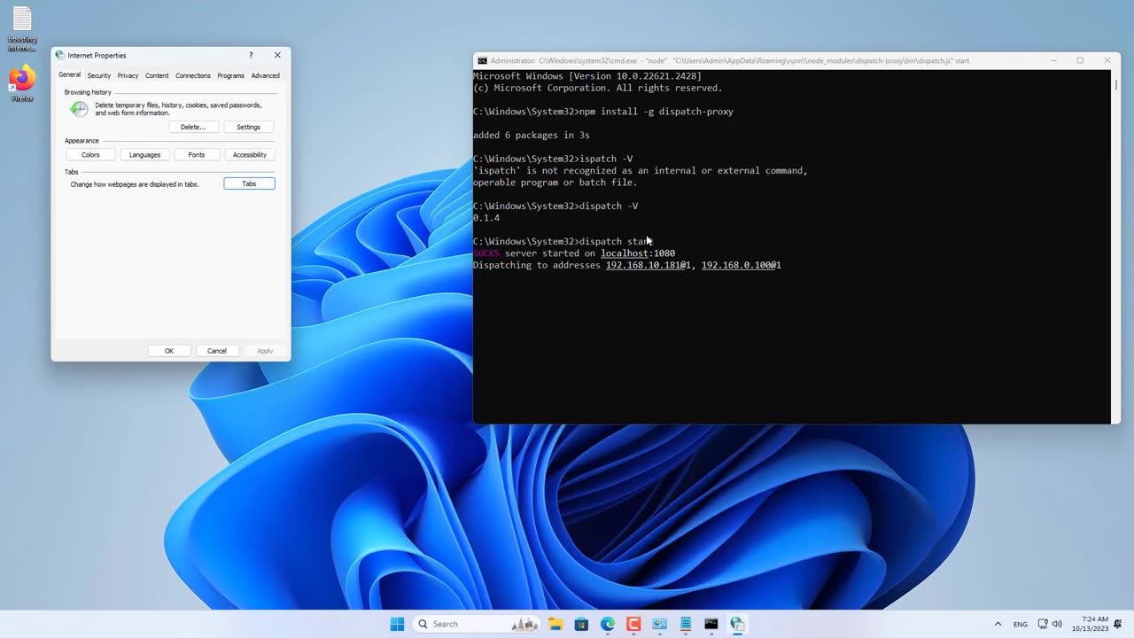 How to combine 2 Ethernet connections on Windows 11