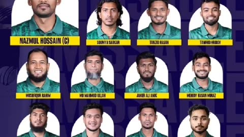 Squad of Bangladesh for ICC ChampionsTrophy2025.Can Bangladesh win the title with this Squad#iccwtc