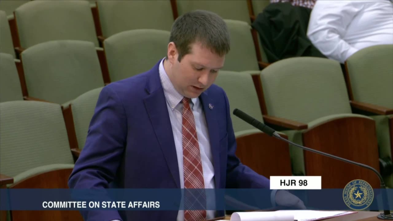 Texas Rep. Cody Vasut gives IMPRESSIVE Opening Statement on Convention of States
