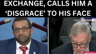 WATCH: Patel Slams Woke Senator as “Disgraceful” in Fiery Hearing