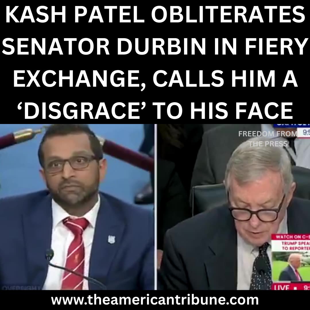WATCH: Patel Slams Woke Senator as “Disgraceful” in Fiery Hearing
