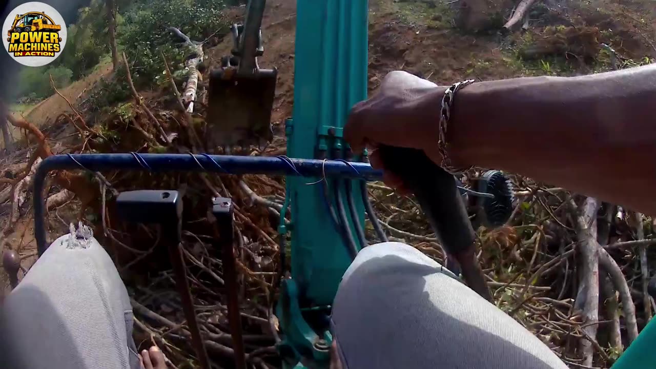 Heavy Machine, Steep Mountain, Zero Talking — Excavator Road Build ASMR!