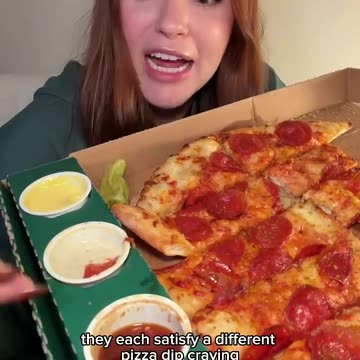 Trying Papa John’s new garlic dip flight!