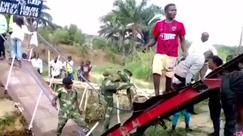 How much of the money went into building the bridge?