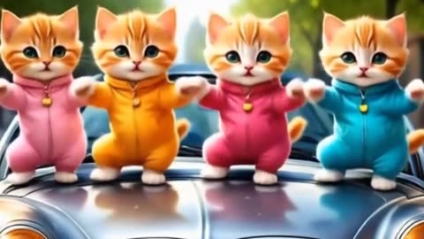 Tiny Kittens Dance Like Pros! 🐾😻 Adorable Kitty Moves That Will Melt Your Heart