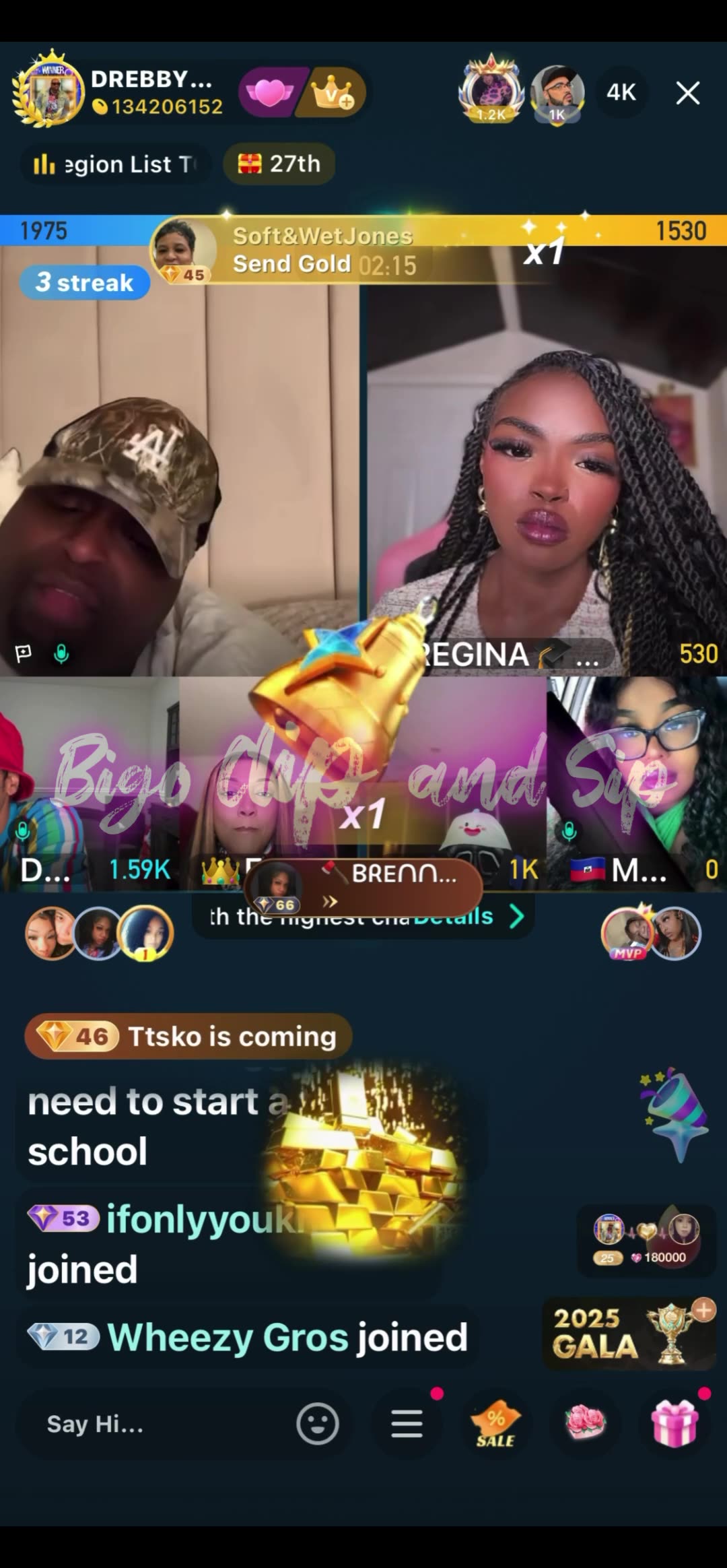 Team PK DreBaby Droski Liyah Flocko Moet Empress 12/7/25 #bigoclipandsip