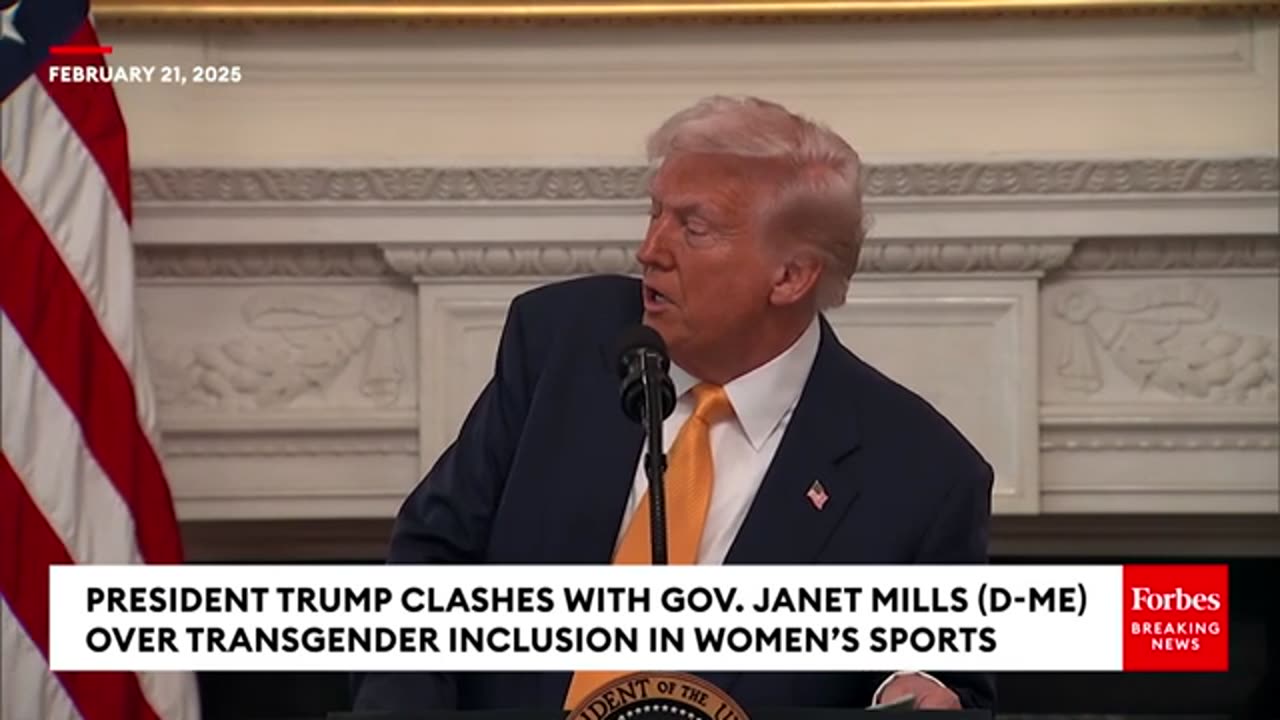 'See you in court:' Trump clashes with Maine's governor over transgender athletes | LiveNOW from FOX