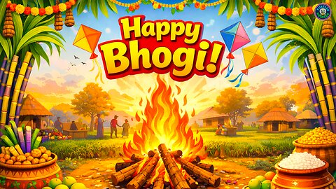 Happy Bhogi Festival 🌾🔥 | Bhogi Wishes 2026 | Bhogi Sankranthi Greetings