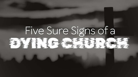 5 Sure Signs of a Dying Church | Idleman Unplugged
