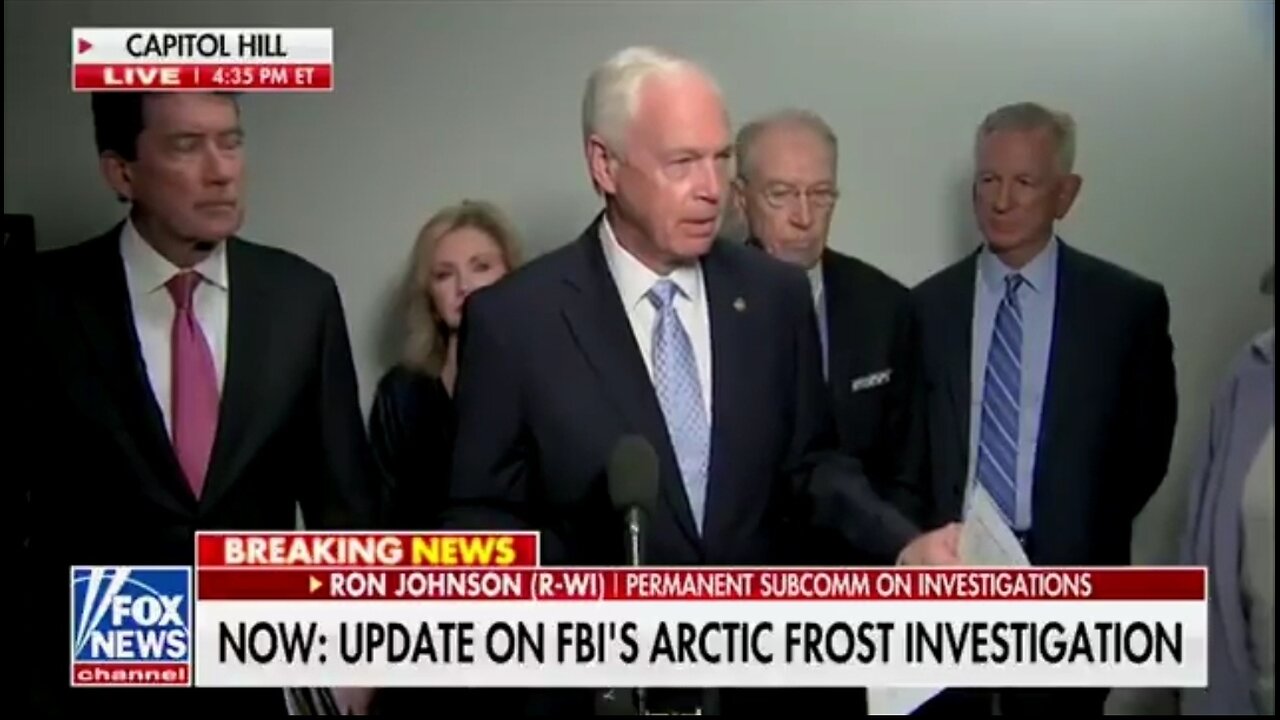Sen Johnson Speaks Out Against The Biden FBI Spying On NINE Senators