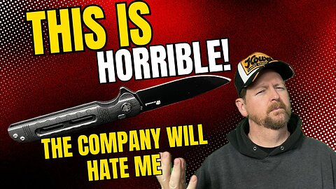 I HATE DOING VIDEOS LIKE THIS! THIS KNIFE IS SO BAD!