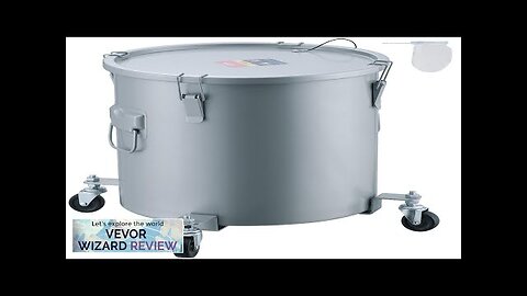 VEVOR Fryer Grease Bucket 10 Gal Oil Disposal Caddy with Caster Base Review