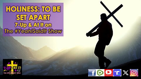 WORD OF THE DAY: HEBREWS 12:14 - HOLINESS: TO BE SET APART