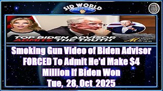 Smoking Gun Video of Biden Advisor FORCED To Admit He'd Make $4 Million if Biden Won