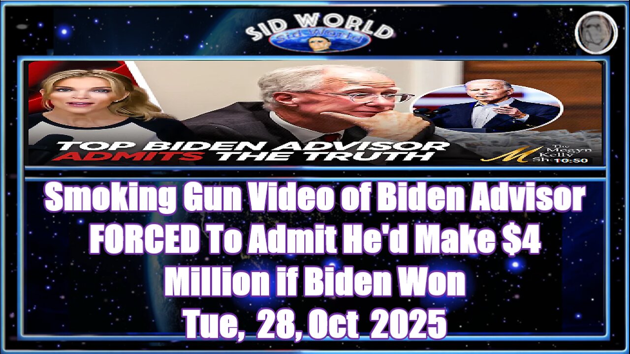Smoking Gun Video of Biden Advisor FORCED To Admit He'd Make $4 Million if Biden Won