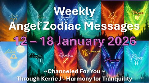 Angel Oracle Messages for All Zodiac Signs | 12–18 January 2026 | Weekly Angel Guidance