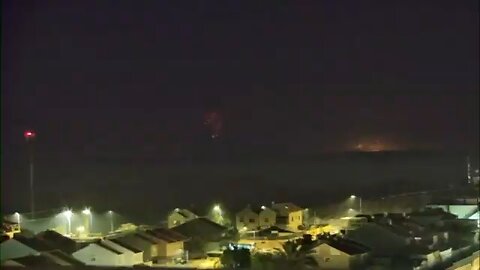 Huge blasts seen over the Gaza skyline from Southern Israel