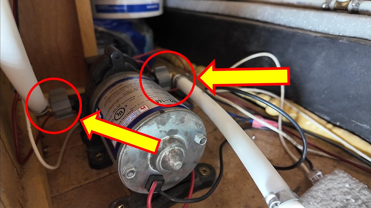 RV Leak Repair, Waterpump PEX Fitting
