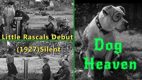 Little Rascals Debut Silent – Dog Heaven (1927) Rare Vintage Short Film