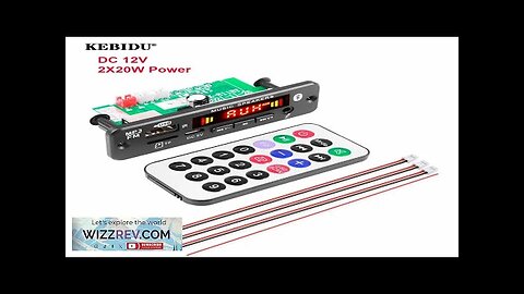 40W kebidu Bluetooth 5.0 MP3 Player Decoder Board 2*20W 12V Amplifier FM Review