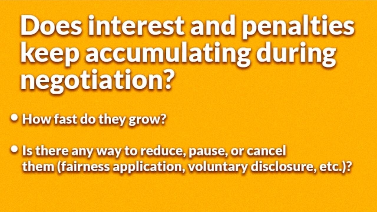 FAQ 4: Do CRA Interest and Fees Keep Accruing While I am Negotiating My Taxes?