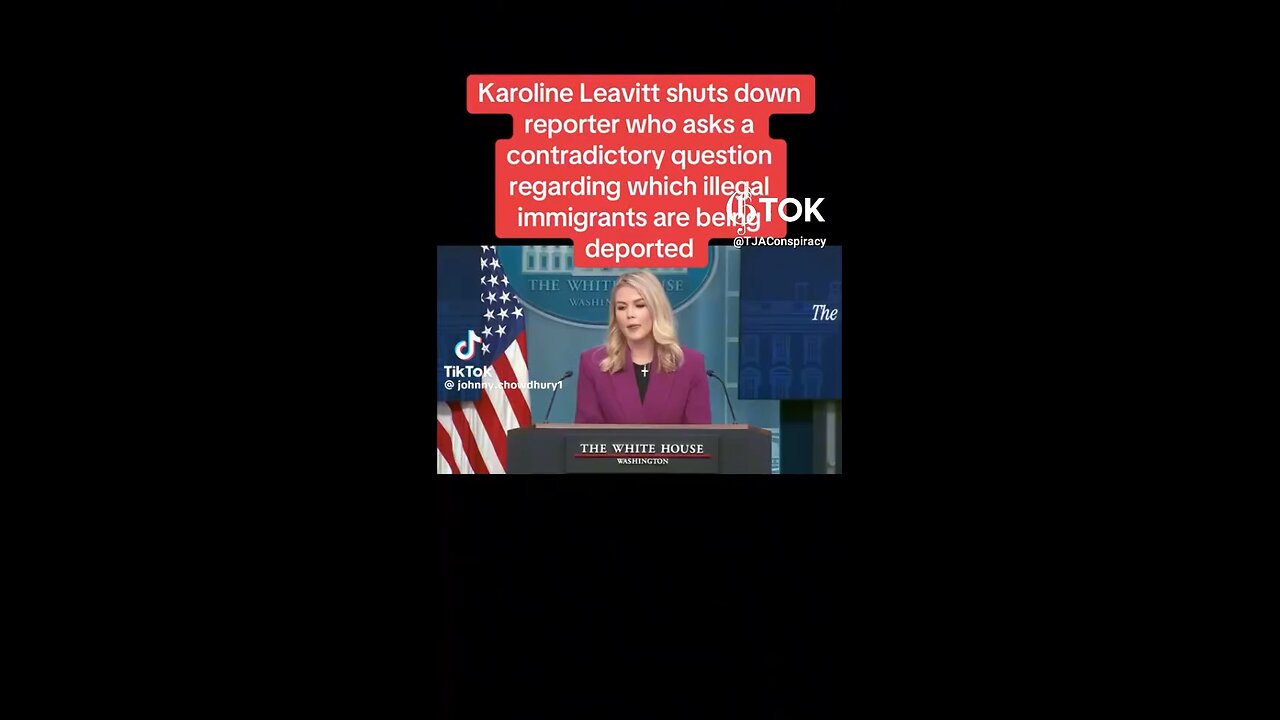 Karoline Leavitt let’s woke media have it on illegals