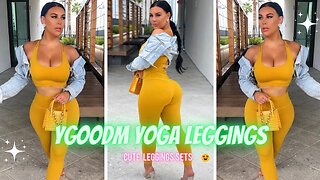 ACTIVEWEAR FITNESS TRY ON HAUL | FASHION LEGGINGS | FITNESS YOGA PANTS TRY ON YGOODM YOGA