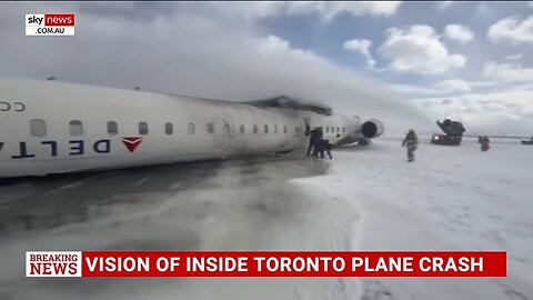 Delta Air Lines crash at Toronto airport, survivor captures chaotic aftermath