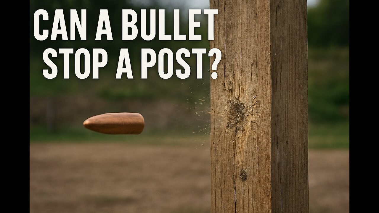 Real-Life MythBusters: Can a Post Stop a Bullet?