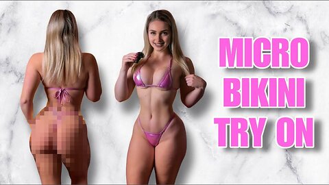 MICRO BIKINI - TRY ON HAUL 🩷 [4K & 360° view]