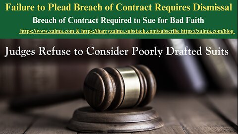 Failure to Plead Breach of Contract Requires Dismissal