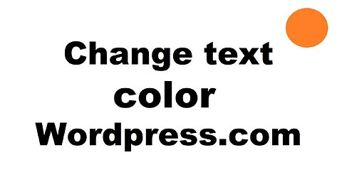 Wordpress.com change text color