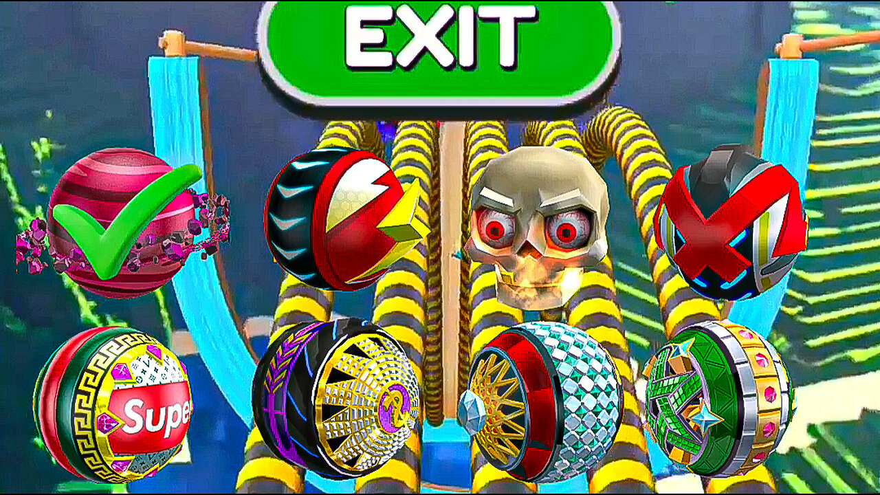 Going Balls:- Challenge Level Which Ball Cross This Hard Level Who will win 🏆 (Android,IOS Gameplay
