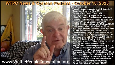 We the People Convention Weekly News & Opinion 10-18-25