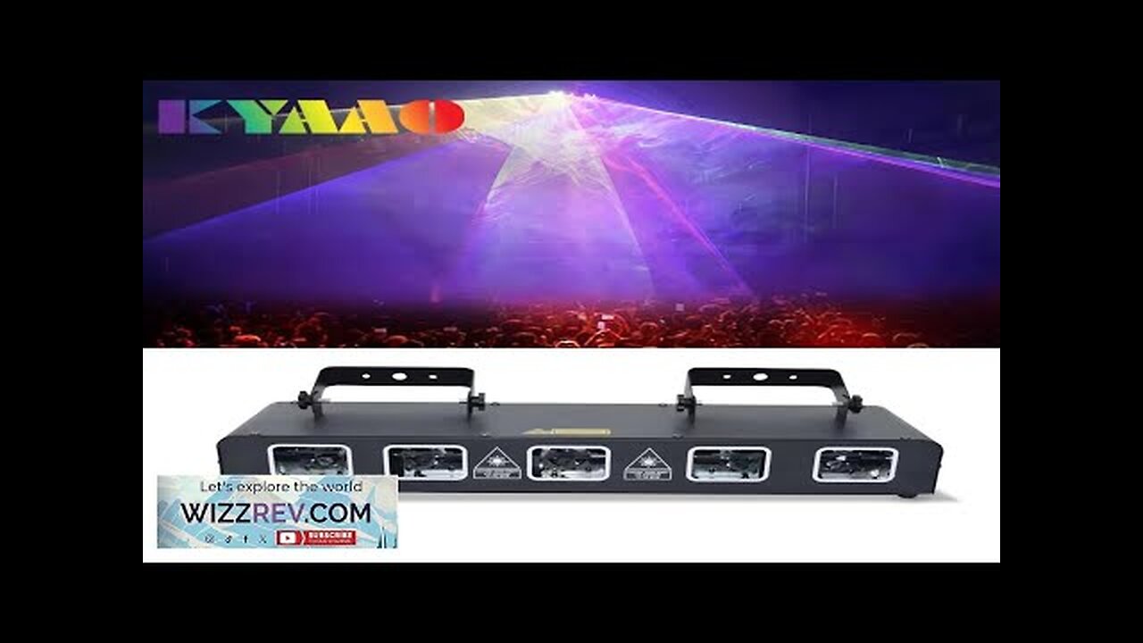 2024 Five Lens Strong Beam Laser Show RGBYP Dmx Stage Lighting Disco Review