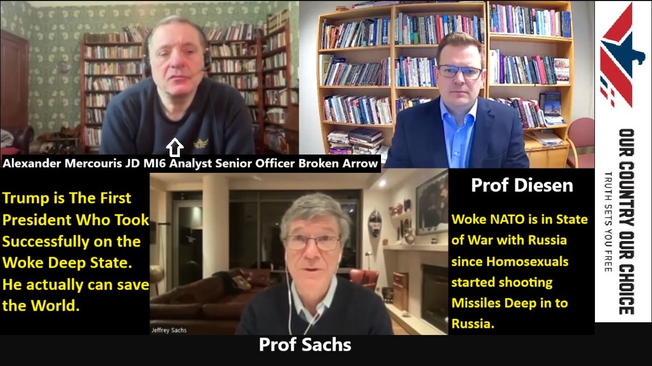 Prof Diesen w/Prof Sachs: Trump is the First President Who Took Successfully on Woke Deep State. He actually can save the World. Woke NATO is in State of War with Russia since Homosexuals started shooting Missiles Deep in to Her.