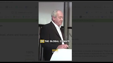Dr Moore: There's no proof CO2 is responsible for any of slight warming of the global climate