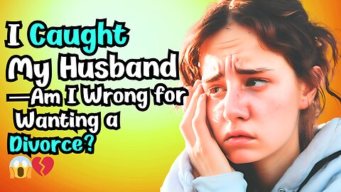 I Caught My Husband… Am I Wrong for Wanting a Divorce? 🤯💔