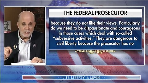 Levin: Tremendous Damage Has Been Done To The Rule Of Law