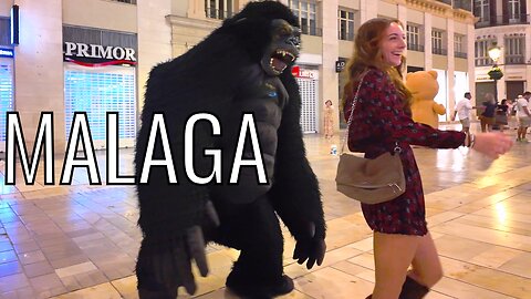 Malaga by Night 🌆 Street Life in a Southern Spanish City | Costa del Sol Walk [4K]