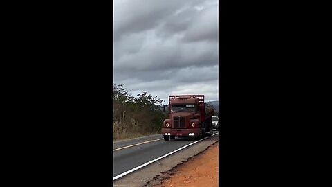 Be careful, this truck seems to be watching you