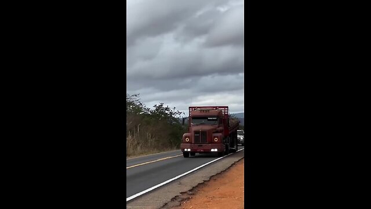 Be careful, this truck seems to be watching you