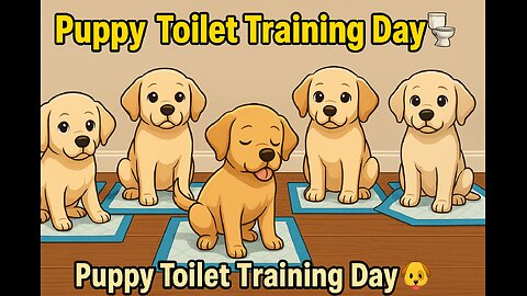 When Potty Training Gets Serious 🐶🐾 Labrador Puppies in Action