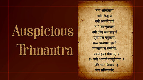Auspicious Trimantra | Chanting Mantra