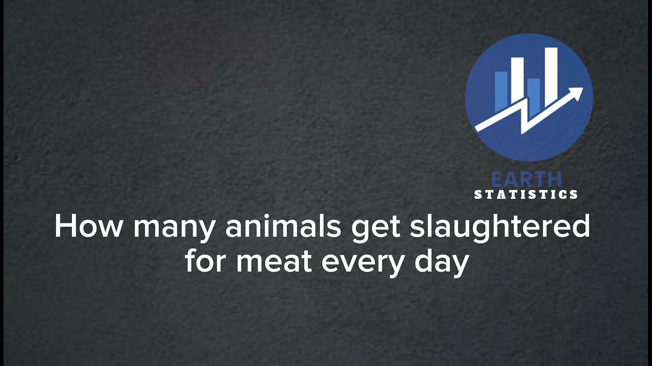 How many animals get slaughtered for meat every day
