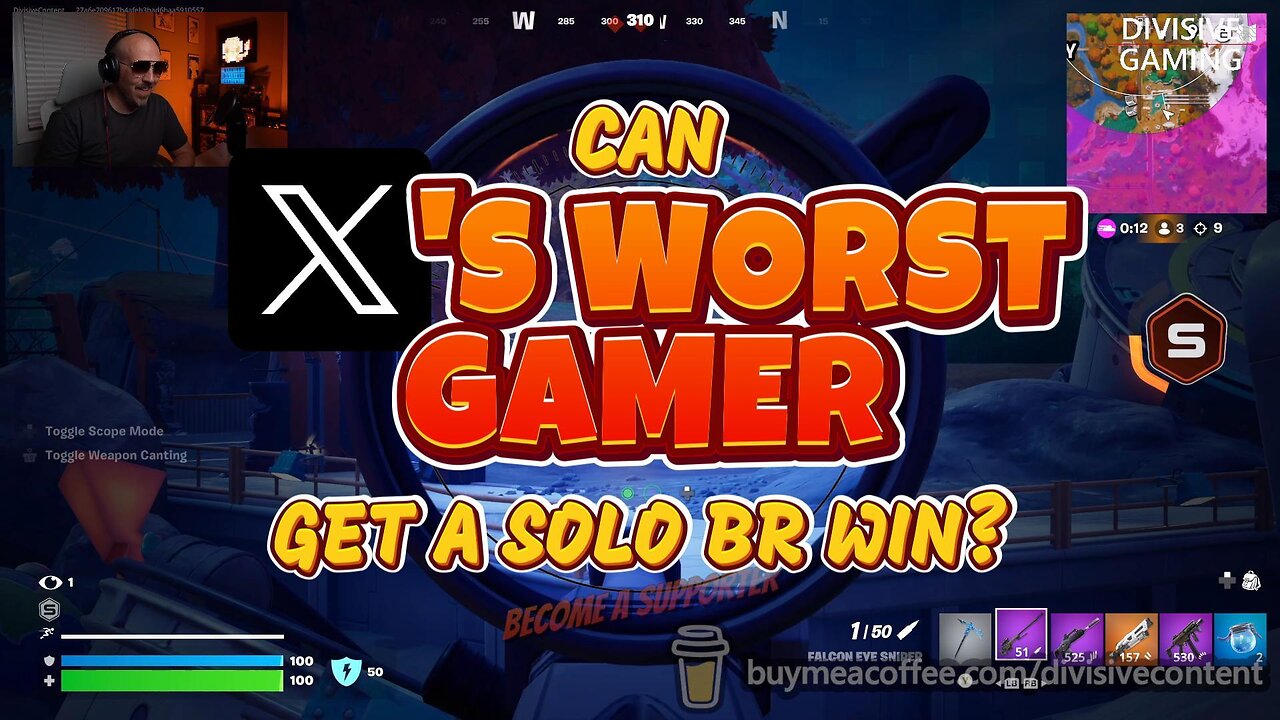 Can X's Worst Gamer Get A Fortnite Solo BR Win?