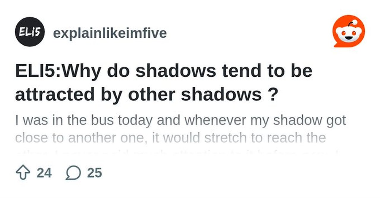 SHADOWS DO NOT ALWAYS 🢢 BEHAVE AS THEY SHOULD