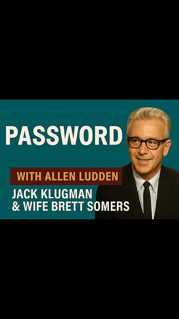 Password Highlights - Jack Klugman & Brett Somers Classic Game Show with Allen Ludden