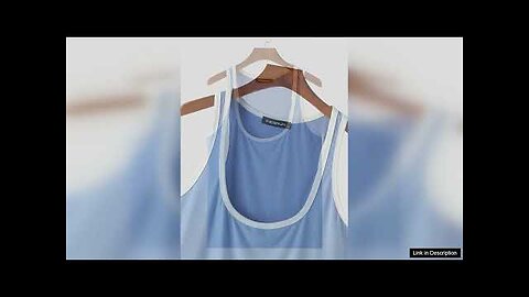 INCERUN Mens U-neck Tank Top Summer Fashion Daily Top Men Fitness Sleeveless Review